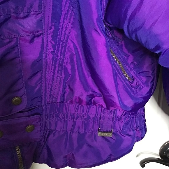 Vintage Edelweiss Purple Iridescent Ski Jacket. - Picture 3 of 16